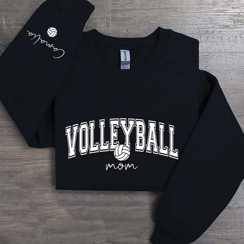Custom Name Volleyball Mom Sweatshirt