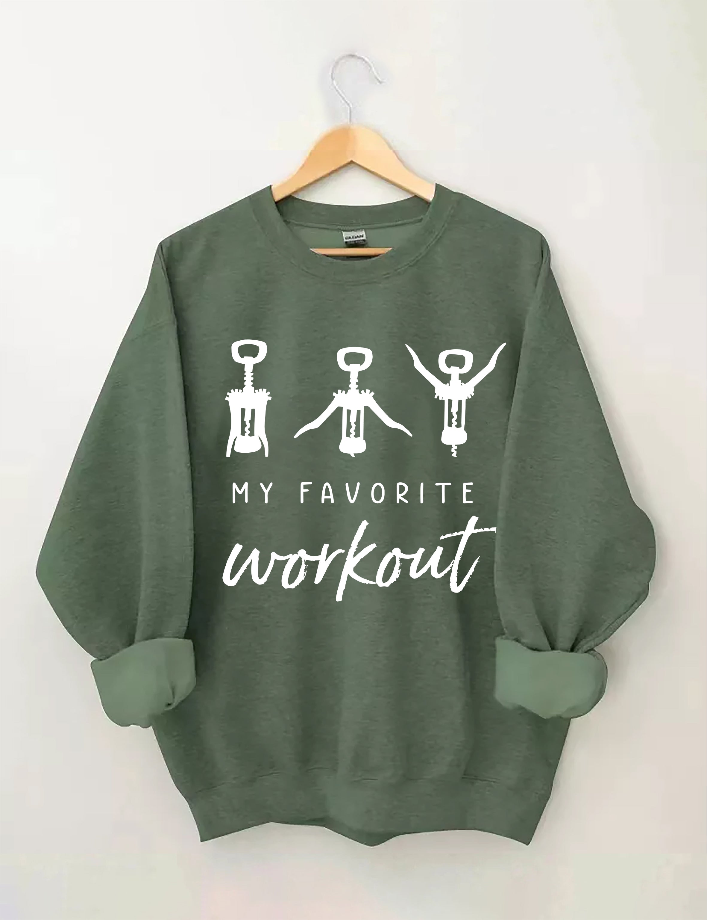 Wine Favorite Workout Sweatshirt