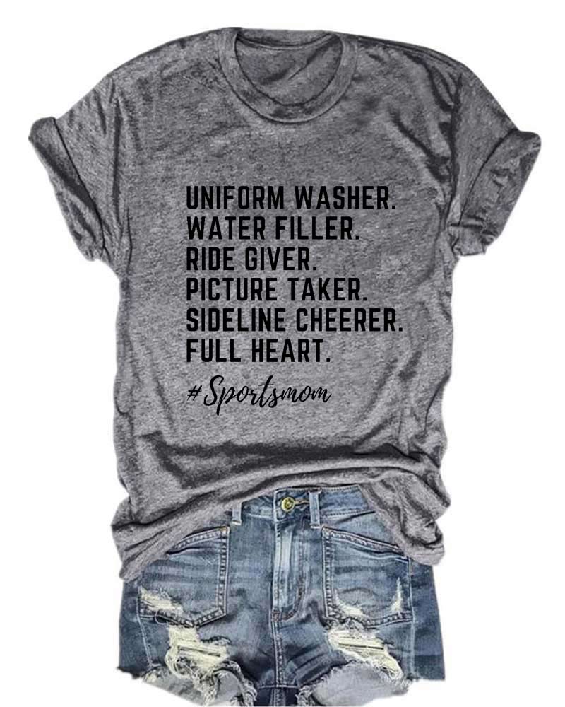 Sports Mom Printed T-Shirt