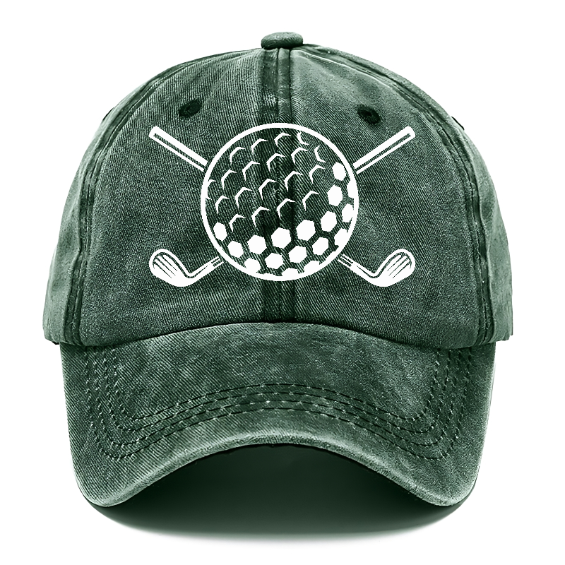 Golf Ball And Clubs Classic Cap