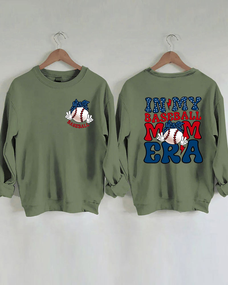 In My Baseball Mom Era Graphic Sweatshirt