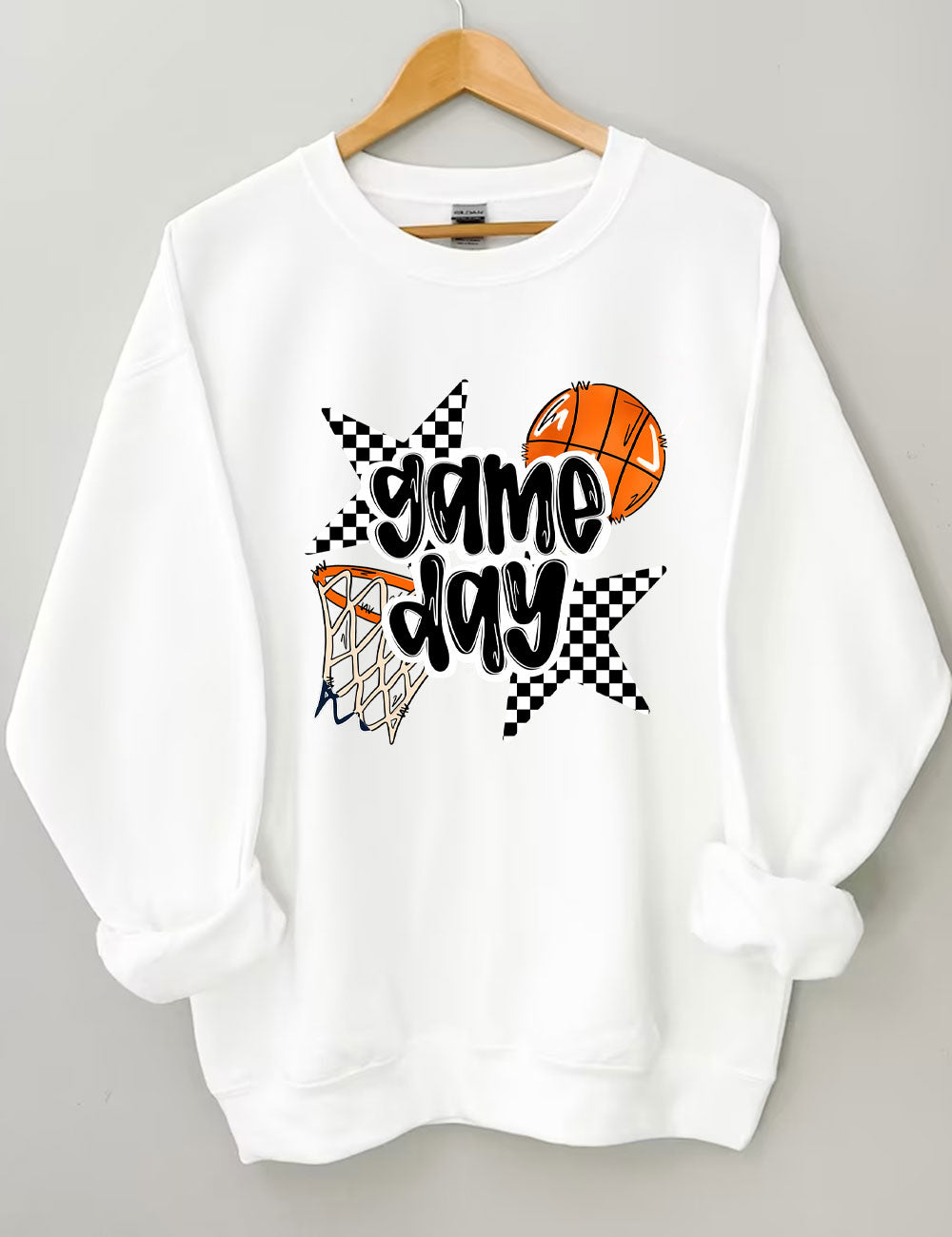 Custom Name Basketball Game Day Sweatshirt