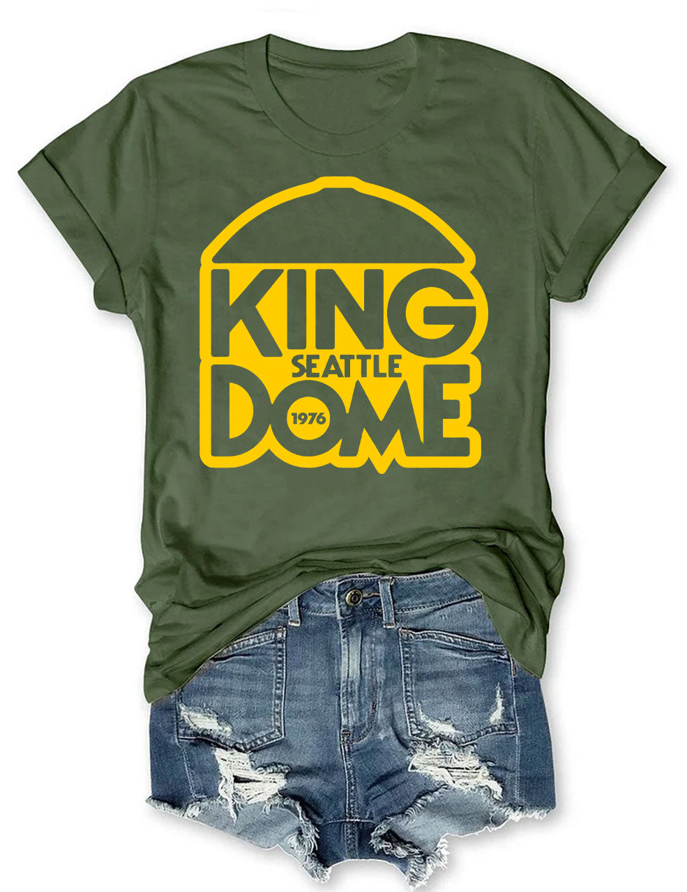 The Kingdome 1976 Baseball T-shirt