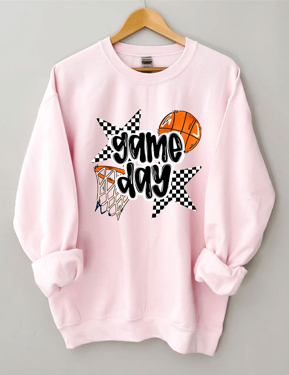 Custom Name Basketball Game Day Sweatshirt