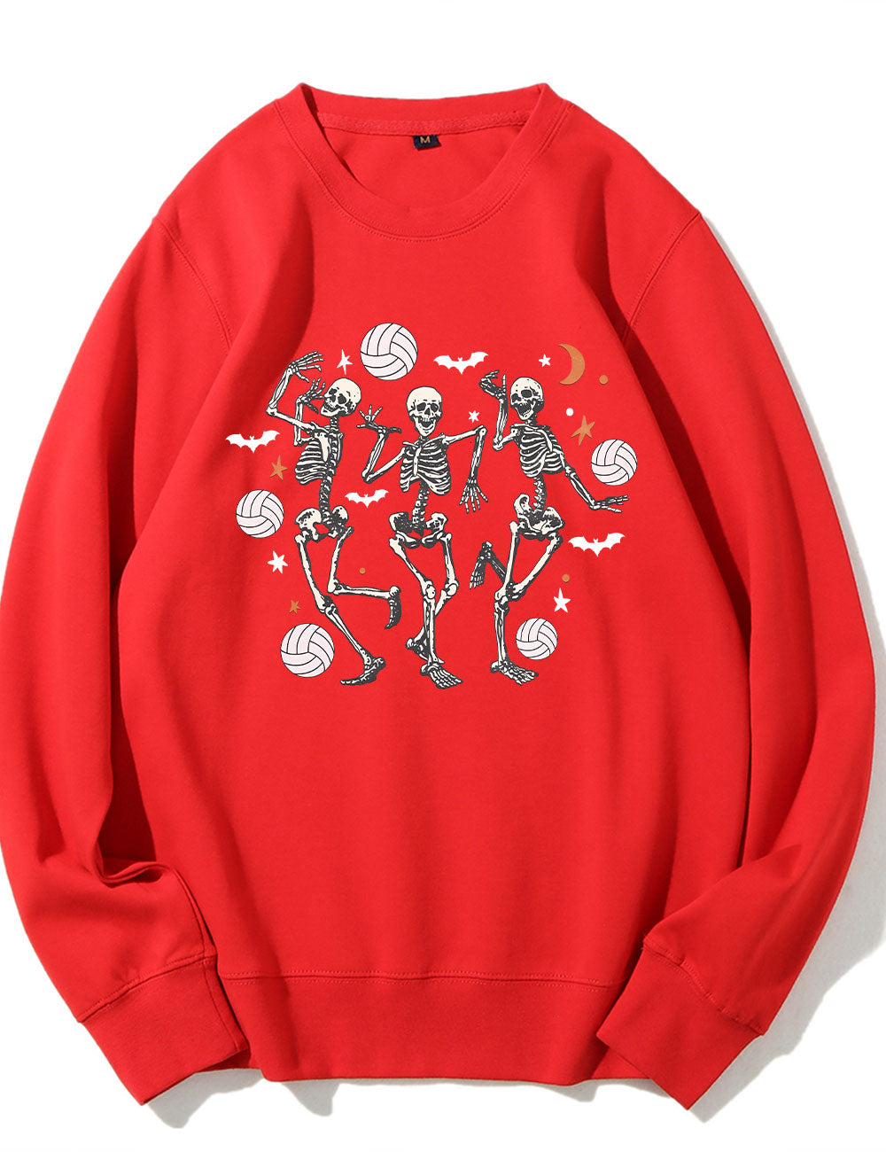 Dancing Skeletons Funny Halloween Volleyball Sweatshirt