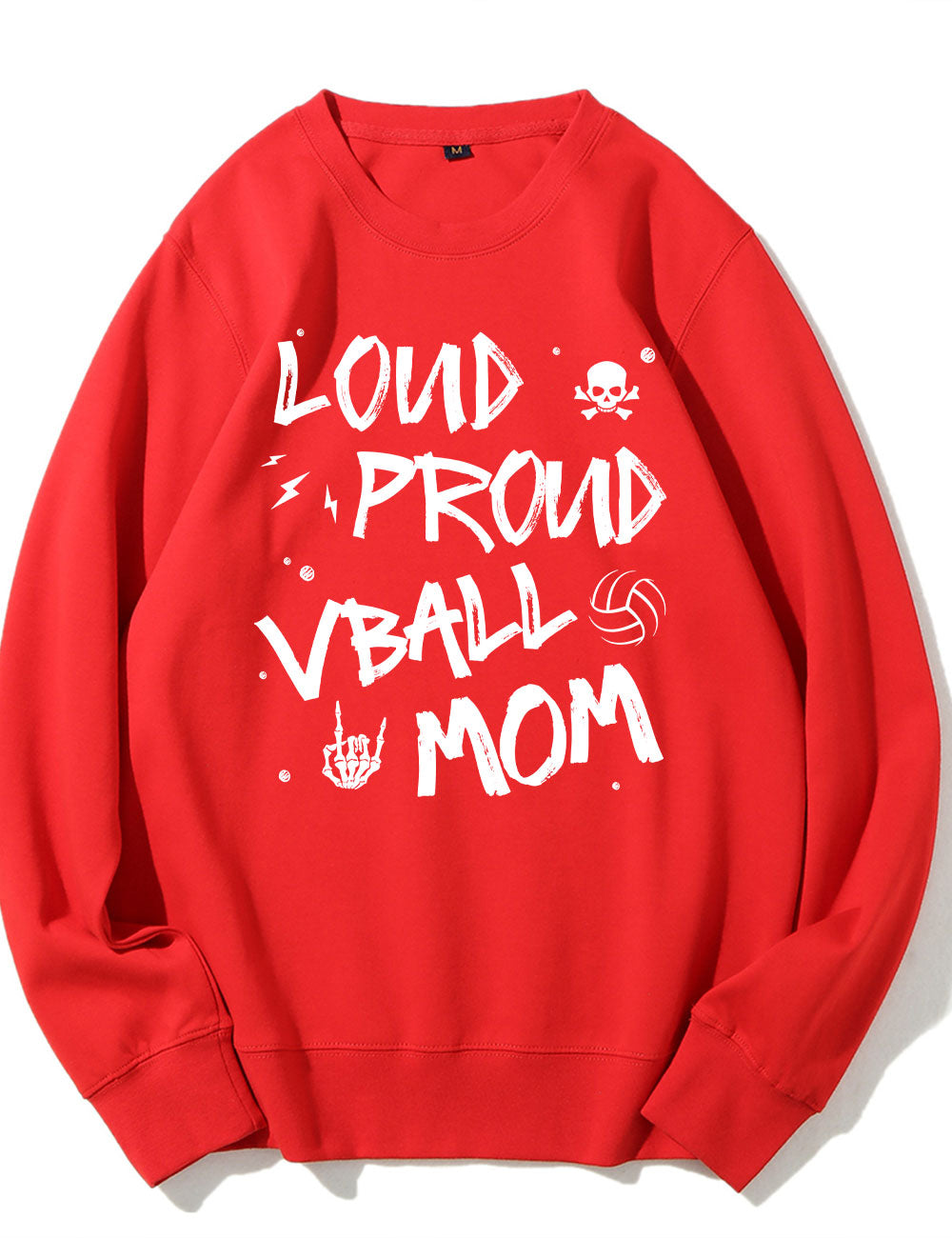 Loud Proud Mom Game Day Volleyball Momma Sweatshirt