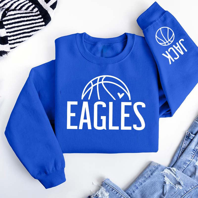 Custom Name Basketball Team Spirit Sweatshirt