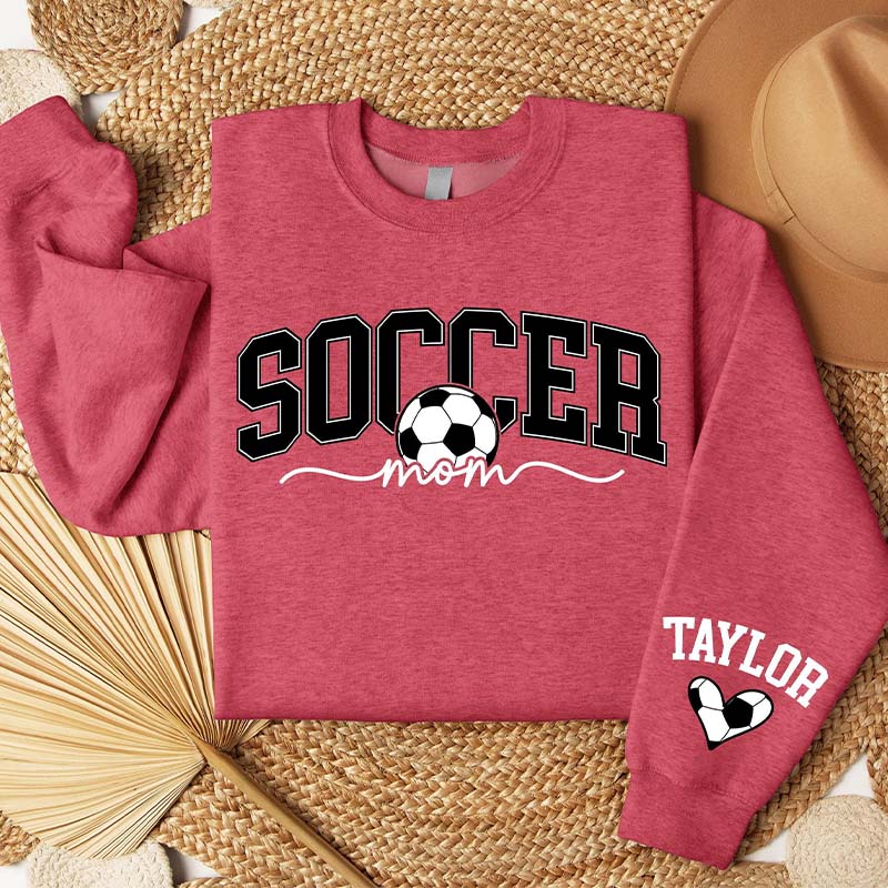 Custom Name Soccer Mama Fall Sweatshirt