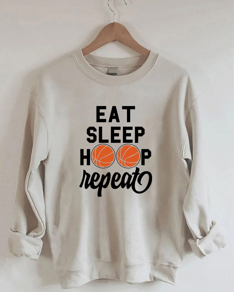 Eat Sleep Hoop Repeat Sweatshirt