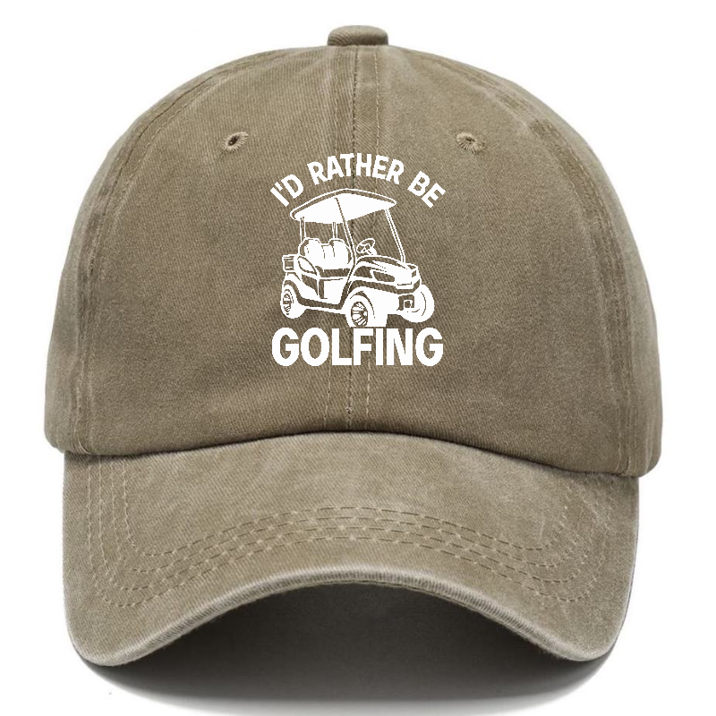 I'd Rather Be Golfing V1 Classic Cap