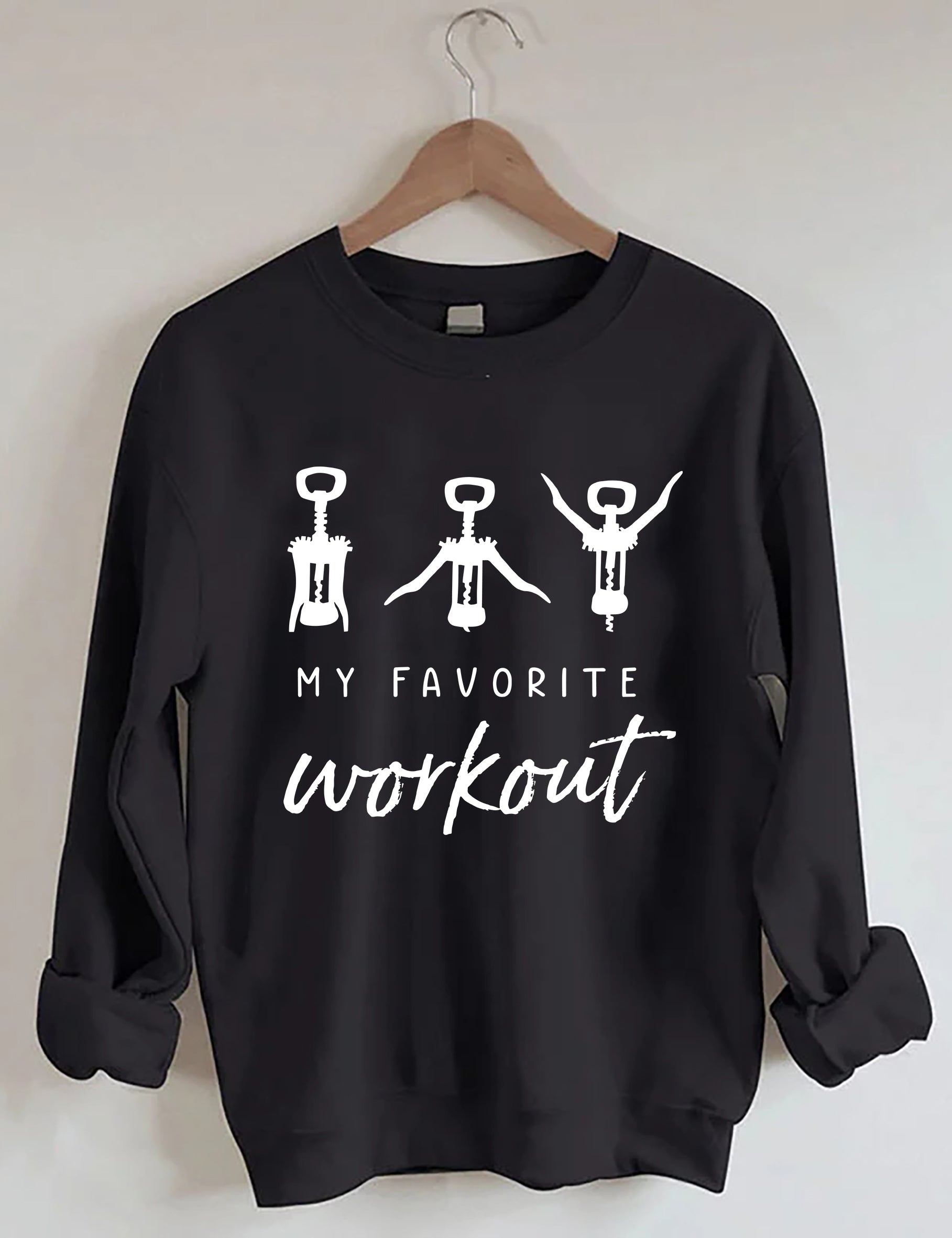 Wine Favorite Workout Sweatshirt