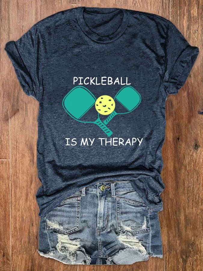 Women's pickleball is my therapy casual T-shirt