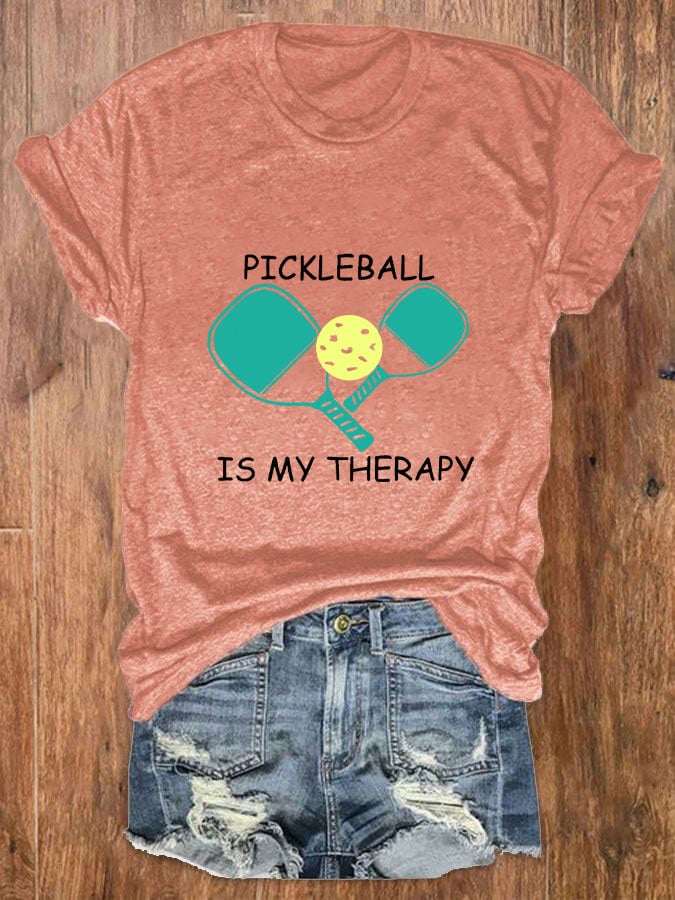 Women's pickleball is my therapy casual T-shirt
