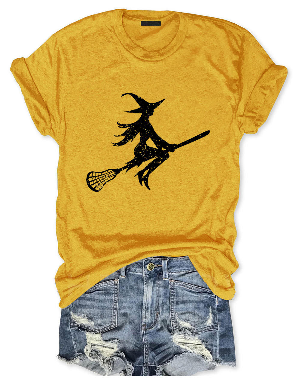 Sorta Spooky Witch Lacrosse T-shirt