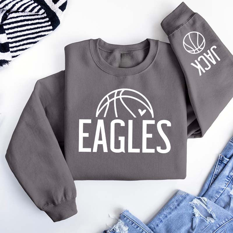 Custom Name Basketball Team Spirit Sweatshirt