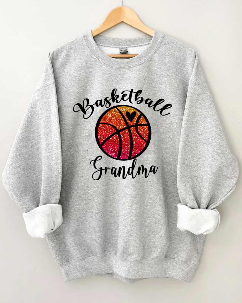 Basketball Grandma Crewneck Sweatshirt