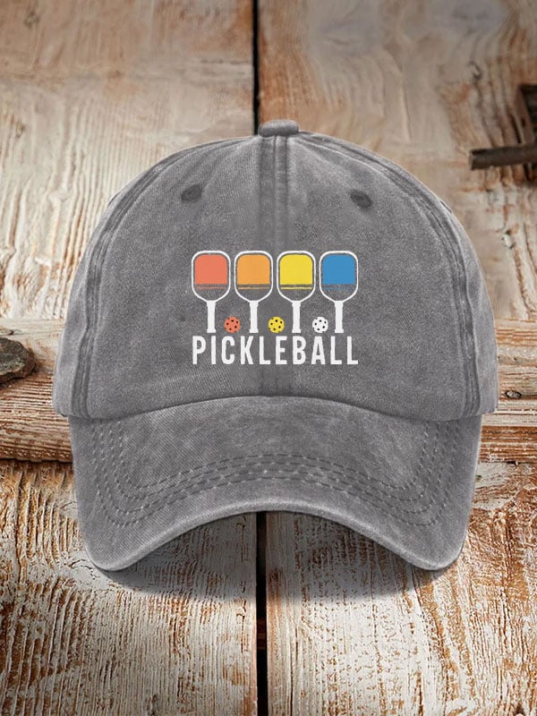 Colorful Pickleball Print Hat