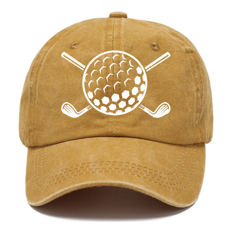 Golf Ball And Clubs Classic Cap