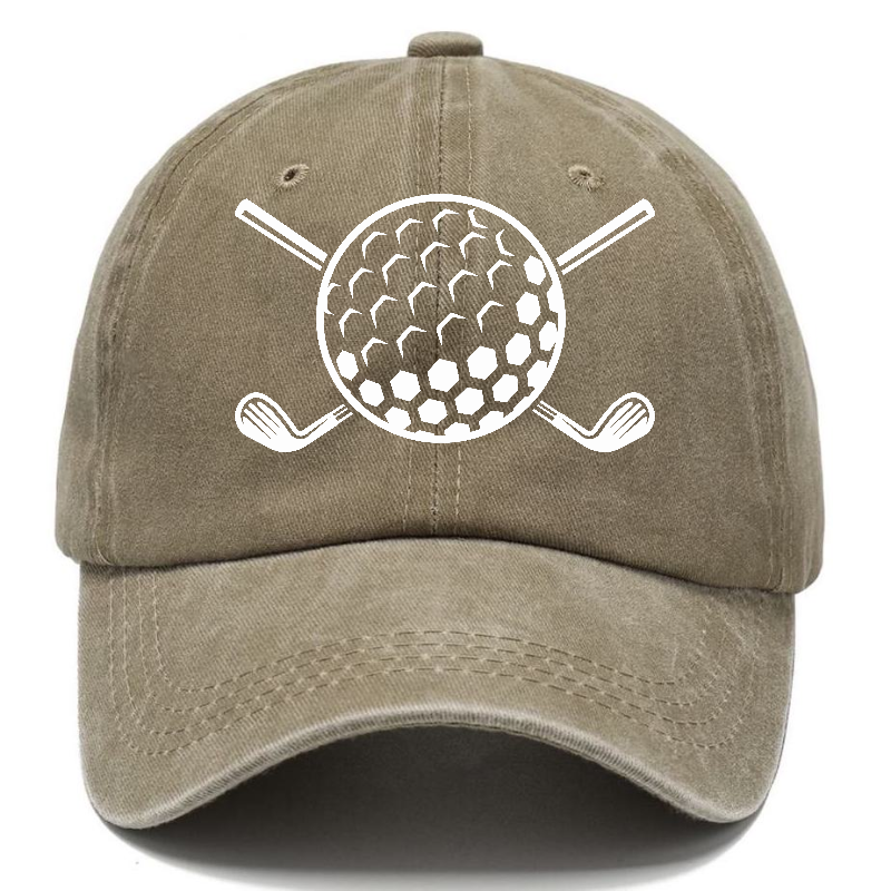 Golf Ball And Clubs Classic Cap