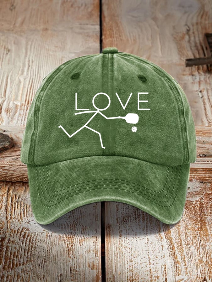 Love Pickleball Vintage Hat