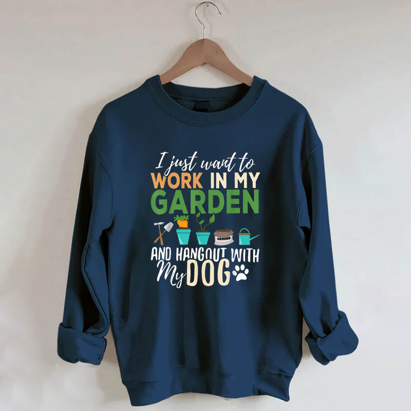 Dog Lover Gardener Sweatshirt