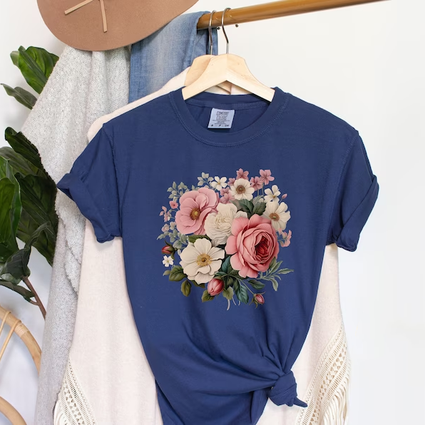 Boho Wildflowers Cottagecore T-Shirt