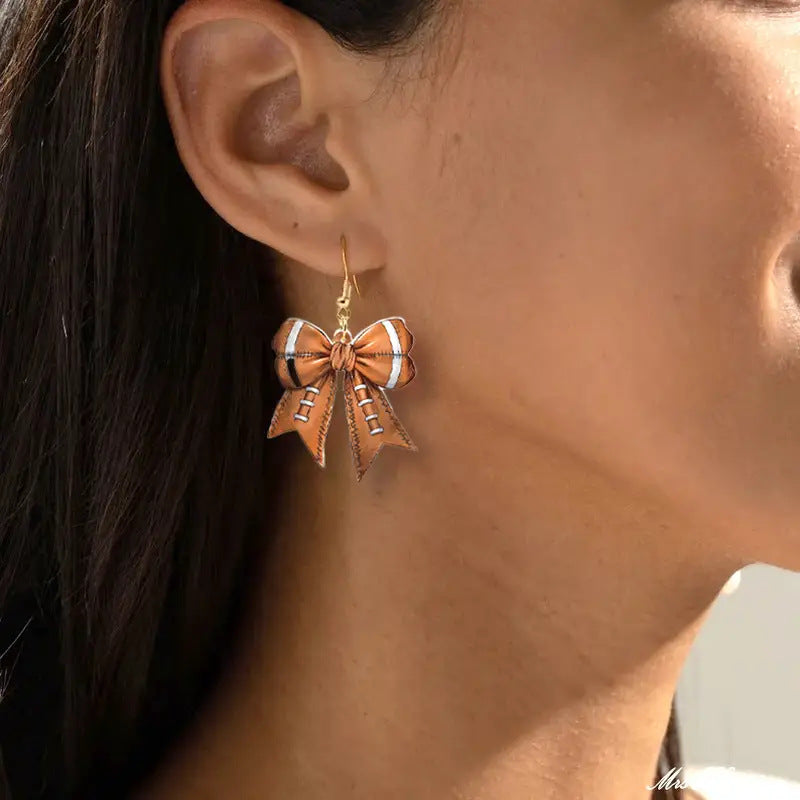 Basketball Butterfly Creative Design Fashion Earrings