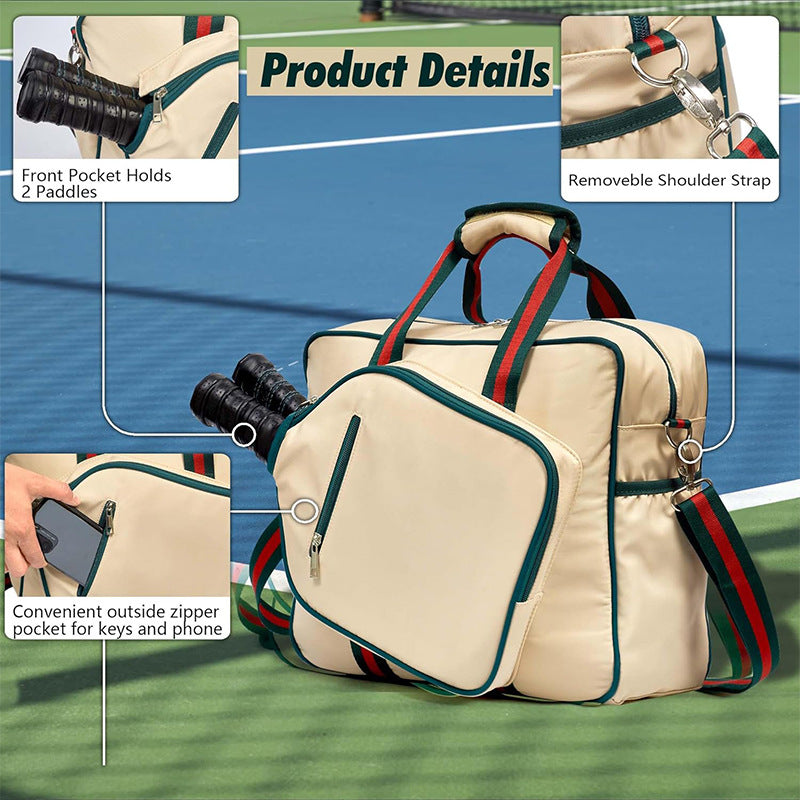 Waterproof Pickle Racket Bag Racket Tote Bag Weekend Sports Bag
