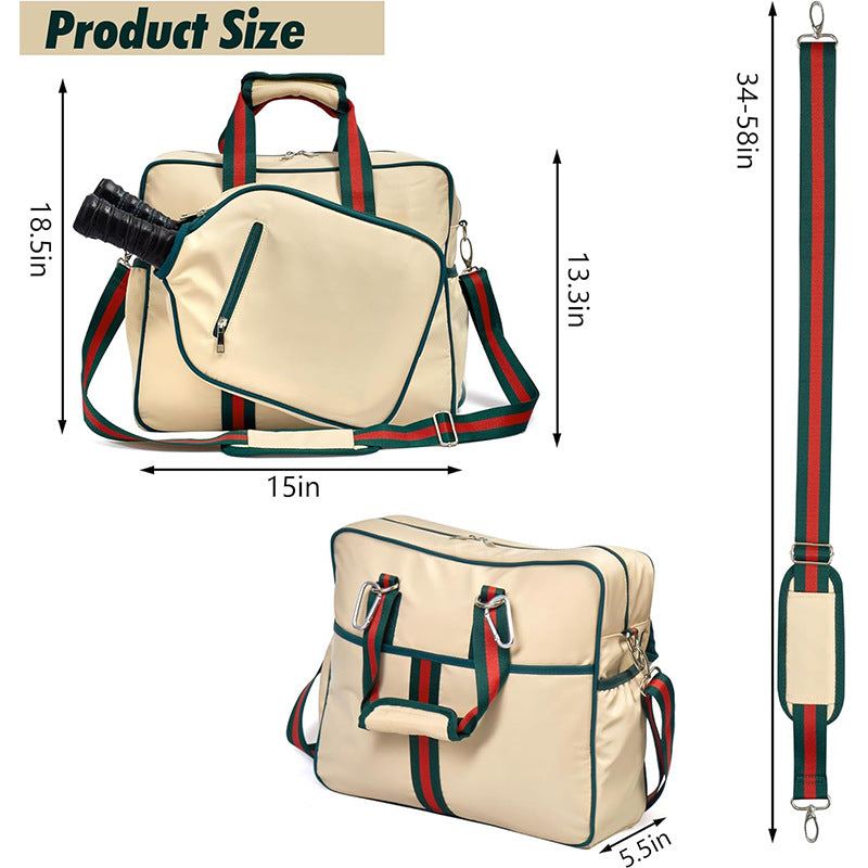 Waterproof Pickle Racket Bag Racket Tote Bag Weekend Sports Bag