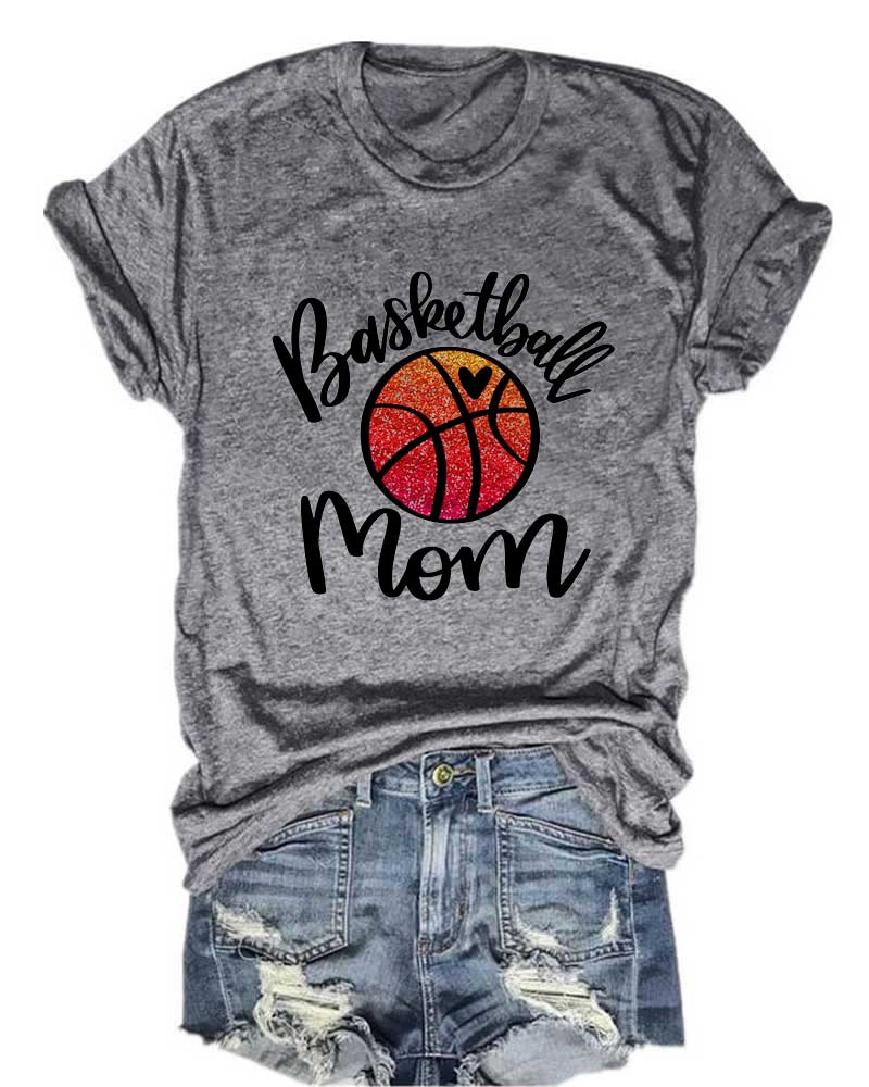 Basketball Mom Graphic T-Shirt