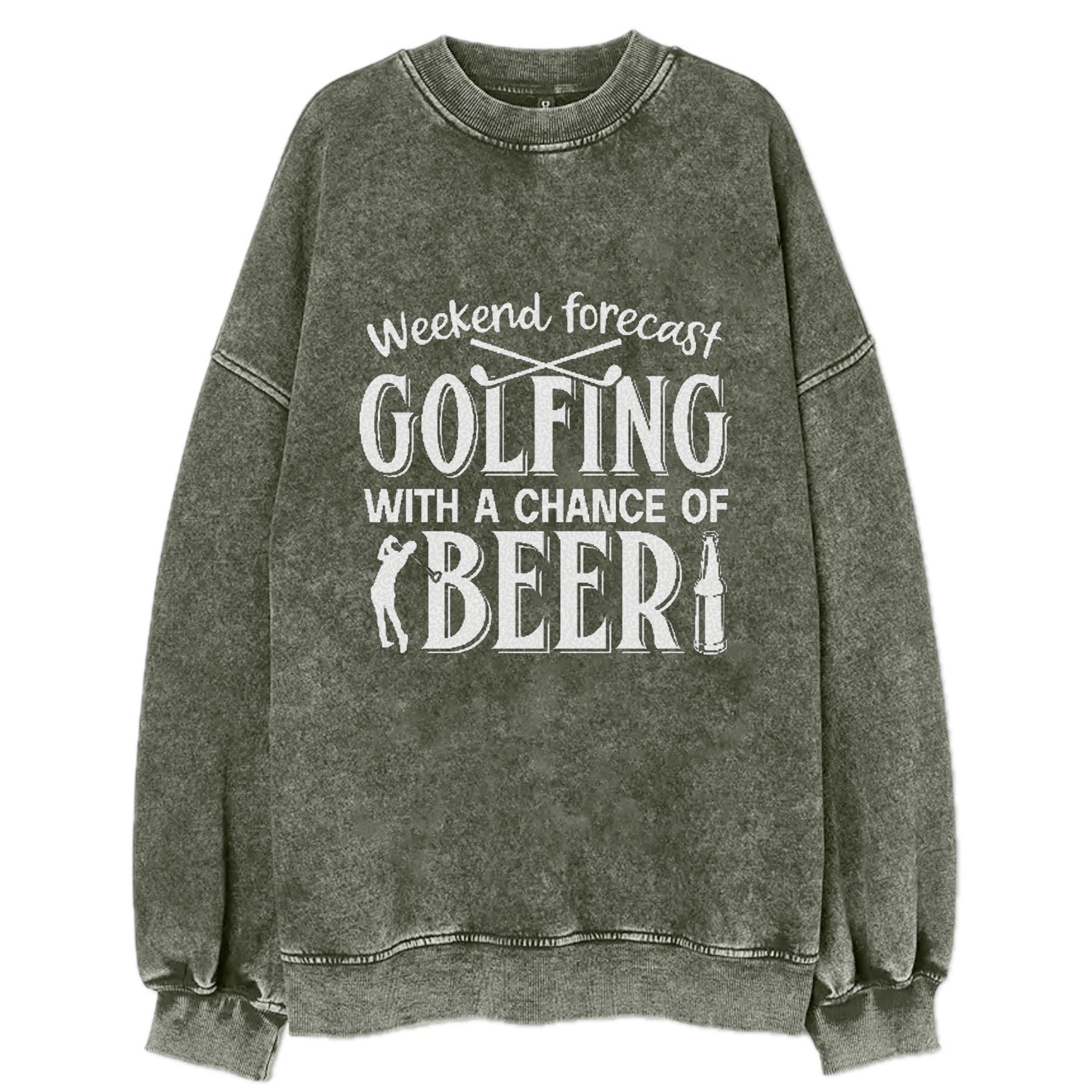 Weekend Forecast Golfing Vintage Sweatshirt