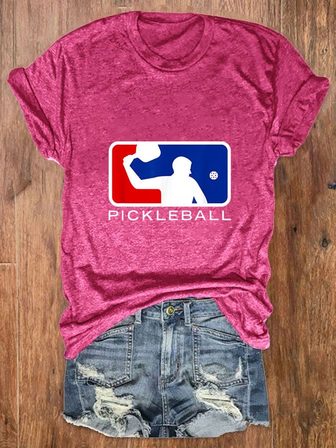 Women's Funny Pickleball Lover Printed T-Shirt