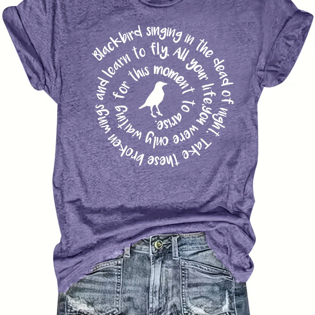 Bird & Letter T-Shirt