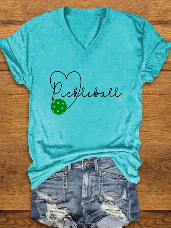 Women's Pickleball Print T-Shirt