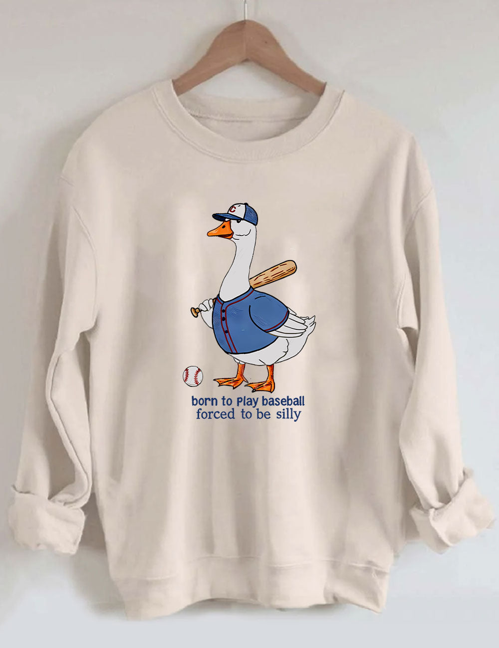 Silly Goose Baseball Sweatshirt
