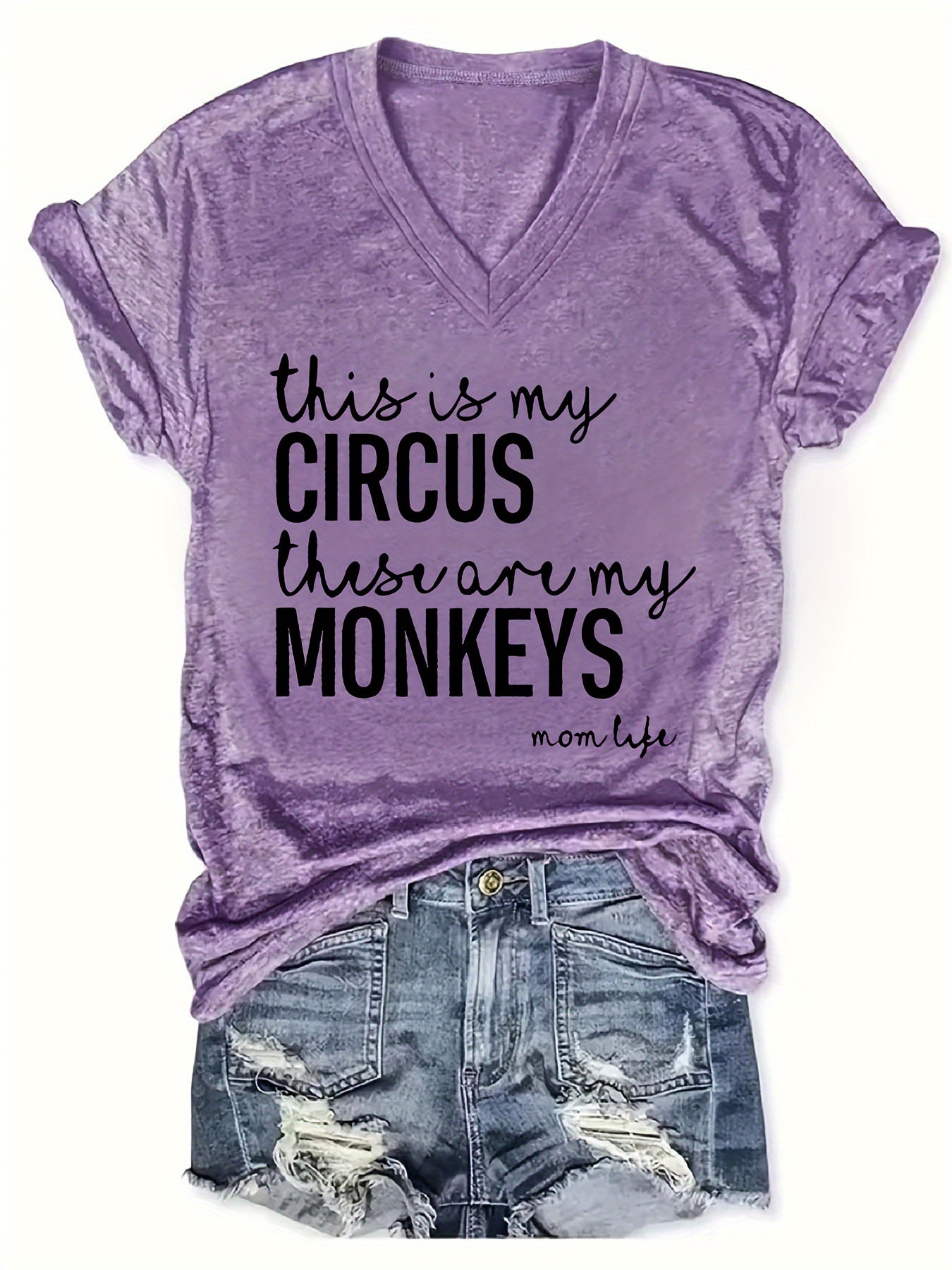 This Is My Circus Thusv Are My Monkeys V-Neck T-shirt