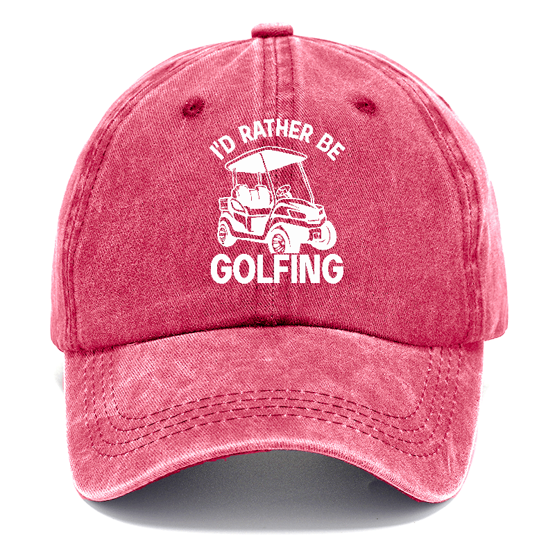 I'd Rather Be Golfing V1 Classic Cap