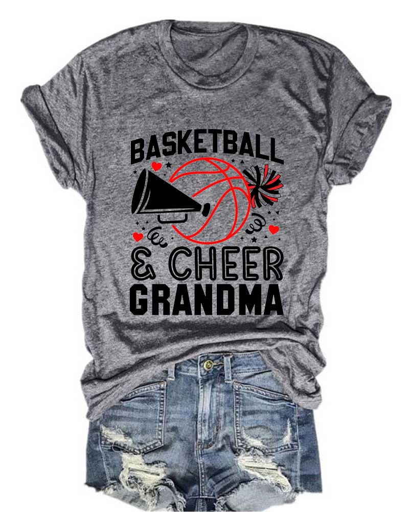 Basketball & Cheer Grandma T-Shirt