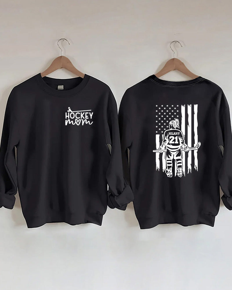 Customized Ice Hockey Mom Sweatshirt