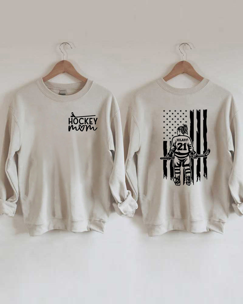 Customized Ice Hockey Mom Sweatshirt