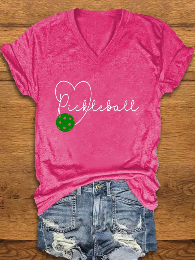 Women's Pickleball Print T-Shirt