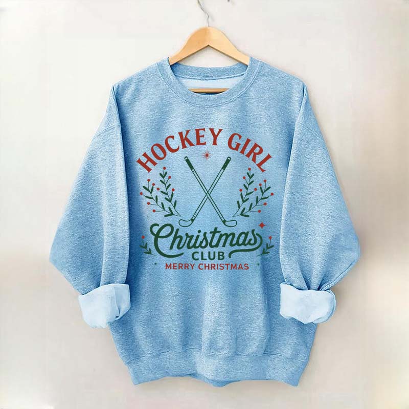Hockey Girl Christmas Club Sweatshirt