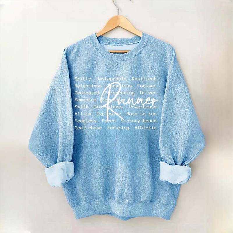 Runner Words Marathon Sweatshirt