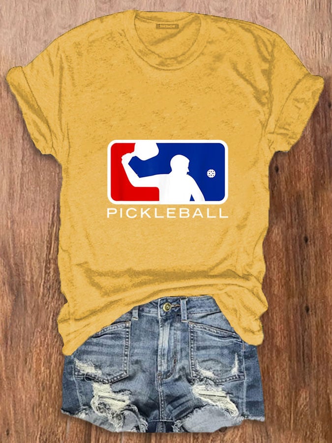 Women's Funny Pickleball Lover Printed T-Shirt