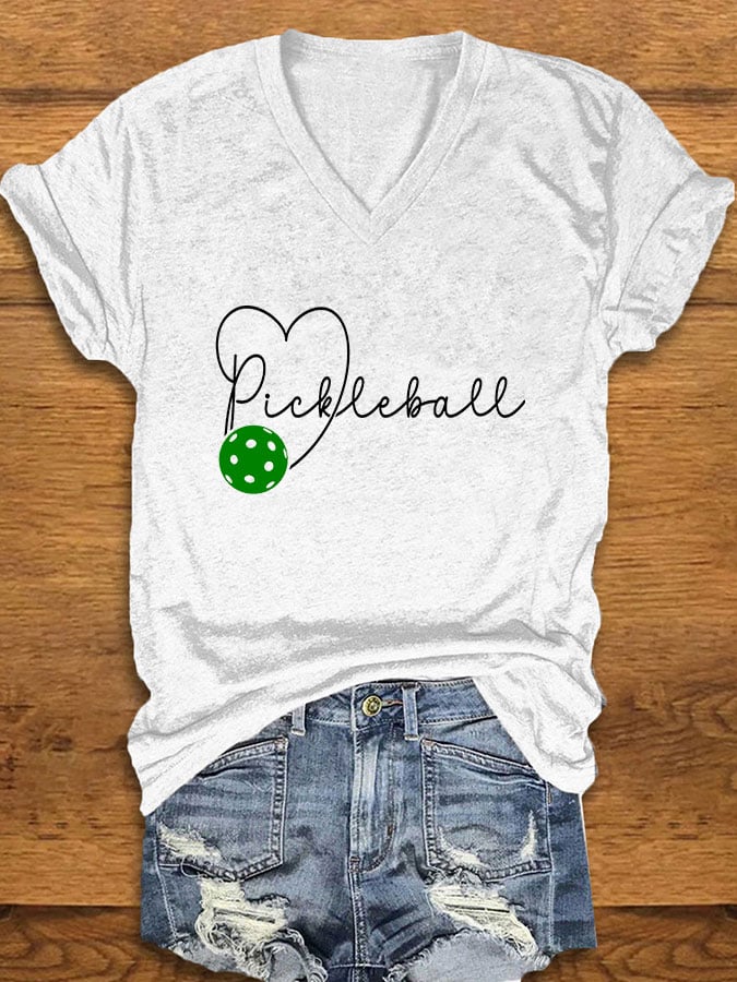 Women's Pickleball Print T-Shirt