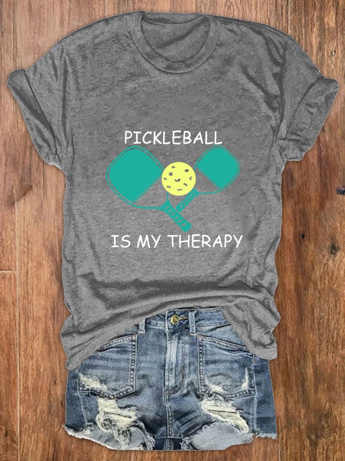 Women's pickleball is my therapy casual T-shirt