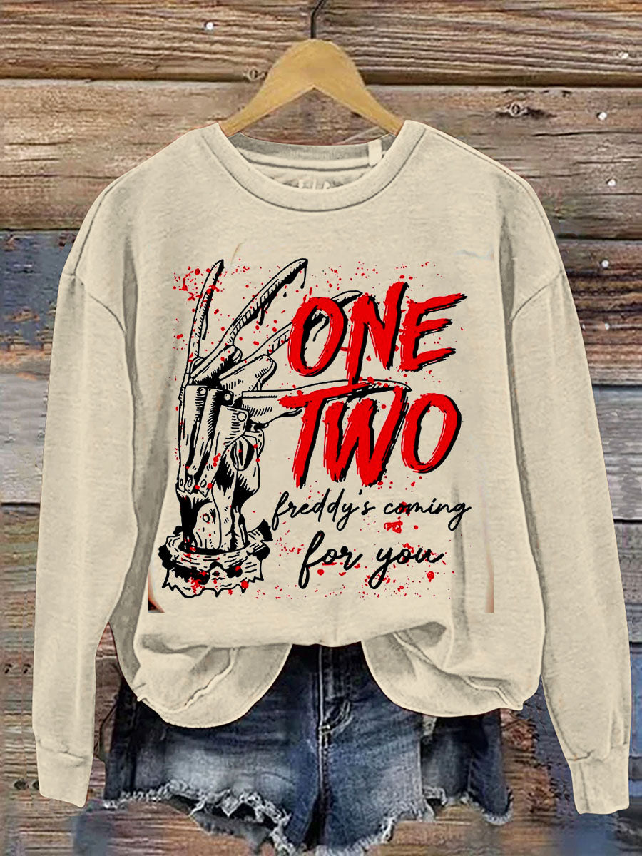 Horror Halloween sublimation Print Casual Sweatshirt
