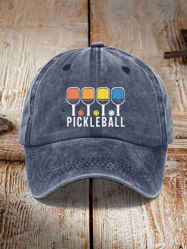 Colorful Pickleball Print Hat