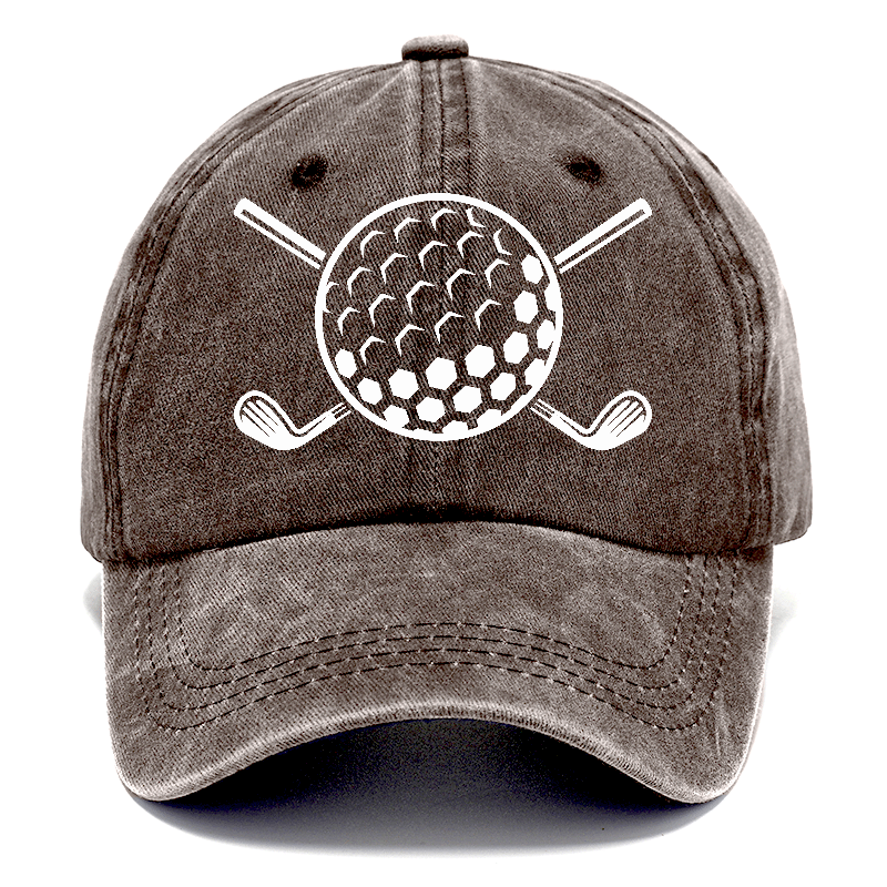 Golf Ball And Clubs Classic Cap