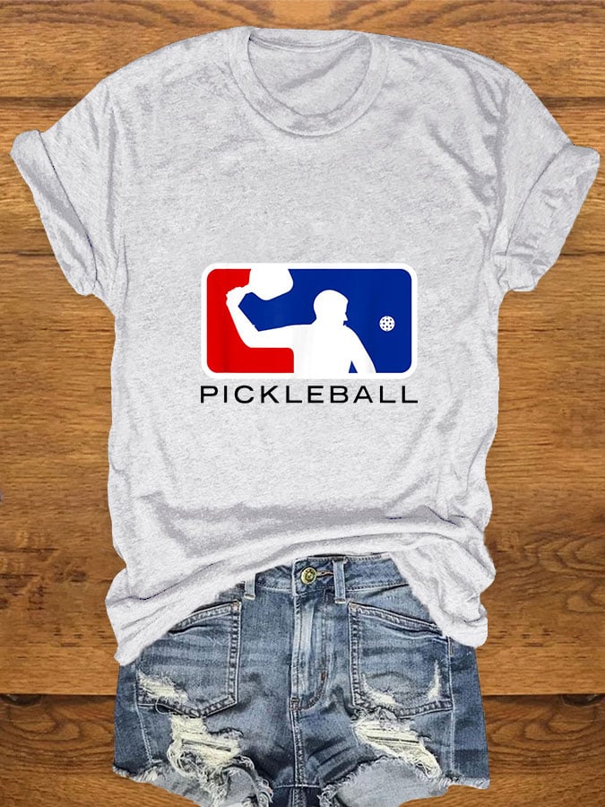Women's Funny Pickleball Lover Printed T-Shirt